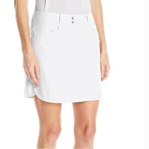 Adidas Essentials 3 Stripe Skort Golf Tennis Activewear White Size 8